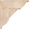 Ekena Millwork Traditional Traditional Smooth Bracket w/ Offset Brace, Douglas Fir, 7 1/2"W x 18"D x 18"H BKT0806X18X18TRA01SDF - alternate 4
